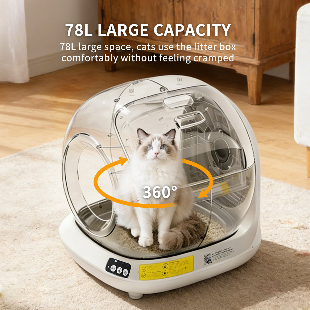 Smart Self-Cleaning Cat Litter Box